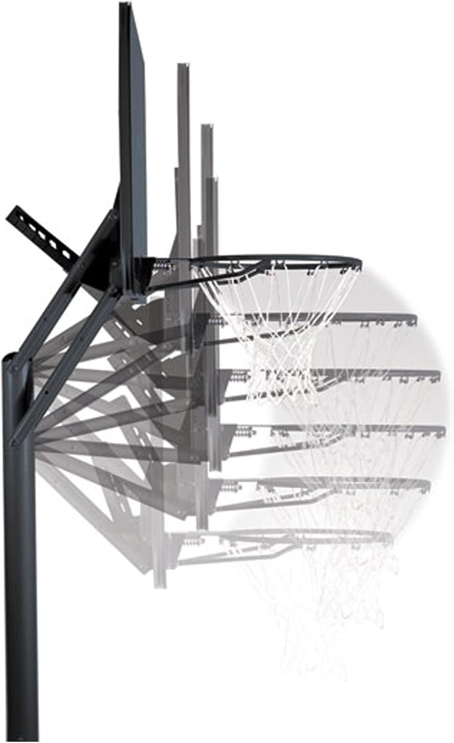 1531 Portable Basketball System, 48 Inch Shatterproof Backboard