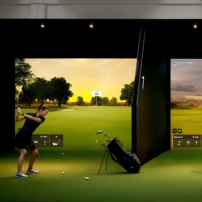 Interactive Projection Game Golf Sports Golf Simulator Portable Smartscreen Game Center Golf Simulator Impact Screen