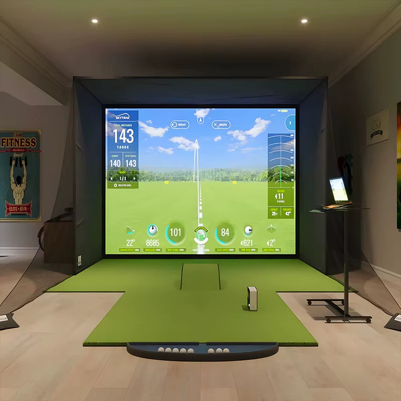 Interactive Projection Game Golf Sports Golf Simulator Portable Smartscreen Game Center Golf Simulator Impact Screen
