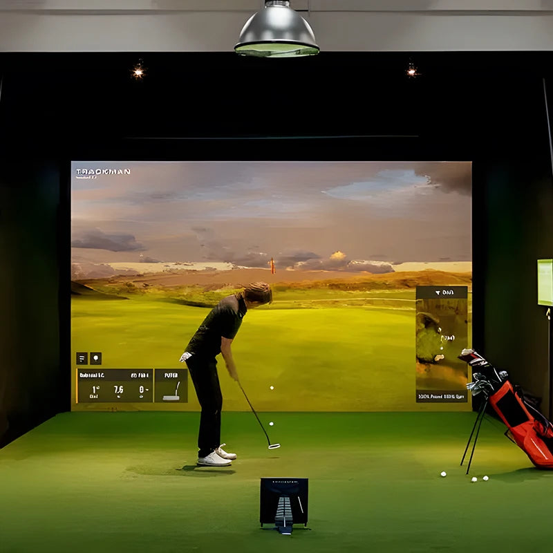 Interactive Projection Game Golf Sports Golf Simulator Portable Smartscreen Game Center Golf Simulator Impact Screen